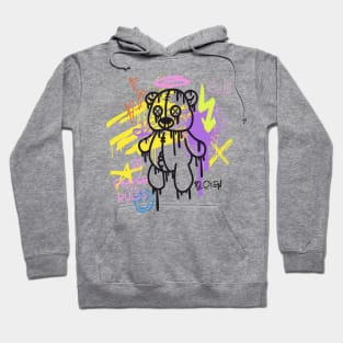 Rule-Breaking Hearts: Groovy Urban Typography Hoodie